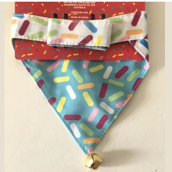 Dog Birthday Bandana Reversible NEW S/M or M/L - Picture 5 of 7